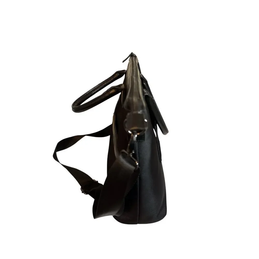 Ashbury by Spector & Co. Unisex Laptop Case Tote Shoulder Bag Black Briefcase